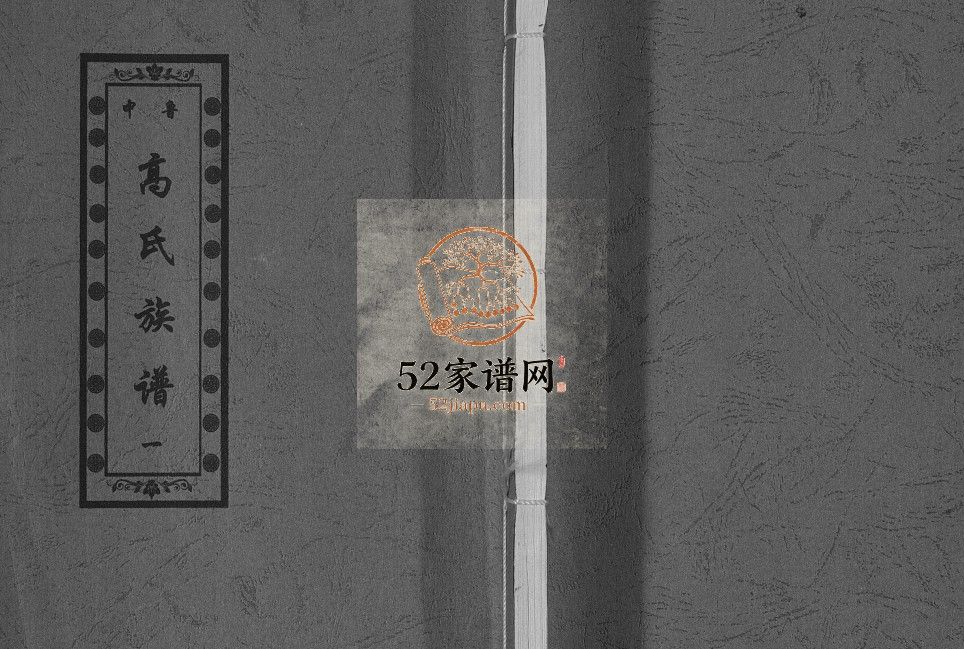鲁中高氏族谱[14卷]2012山东济宁汶上县高氏电子版家谱下载
