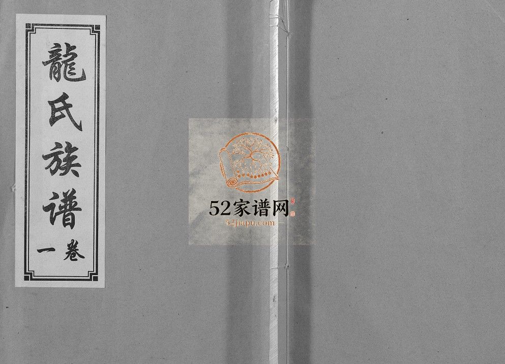 龙氏族谱[5卷]2015版 山东济宁汶上县龙氏电子版家谱下载