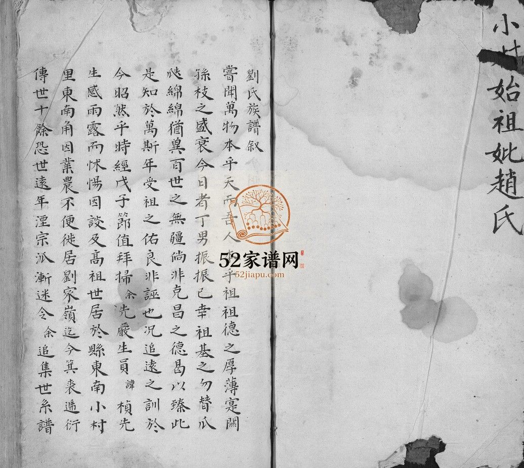 刘氏族谱[不分卷]1817山东济宁梁山县刘氏电子版家谱下载