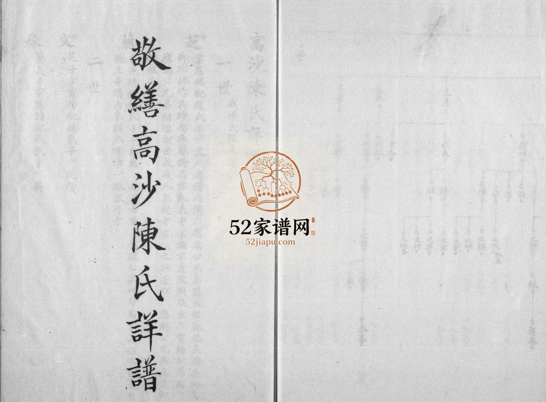 高沙陈氏宗谱1893年 江苏扬州高邮 宝应县陈氏电子版家谱下载