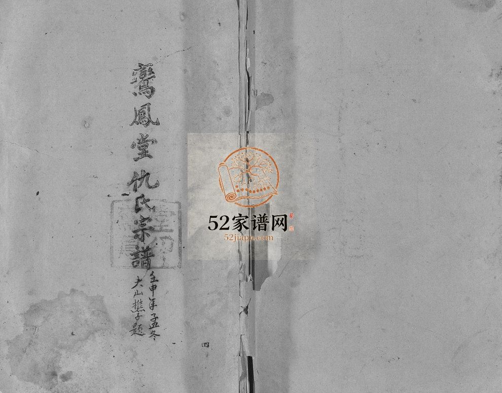 鸾凤堂仇氏宗谱[不分卷]1992江苏扬州高邮市电子版家谱下载