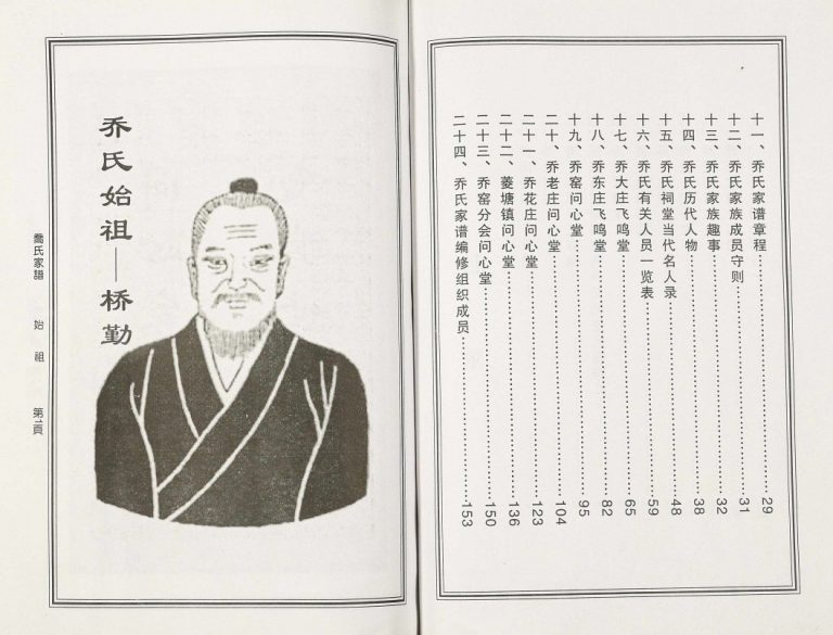 乔氏家谱2009年修 高邮市问心堂 飞鸣堂乔氏电子版家谱下载