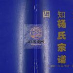杨氏宗谱2001年修 江苏扬州高邮市四知堂杨氏电子版家谱下载