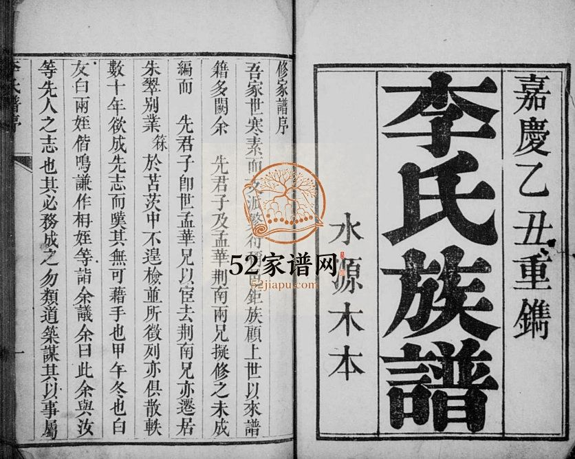 李氏族谱1805年修 山东烟台莱阳市李氏电子版家谱下载
