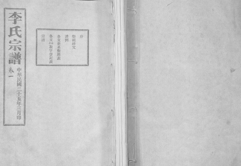 李氏族谱[24卷]1936年 山东烟台莱阳市 青岛即墨 平度李氏电子版家谱下载