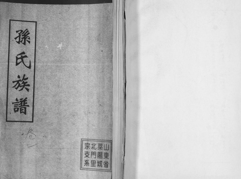 孙氏族谱谱.山东省莱阳城北门里宗支系1999年山东莱阳电子版家谱下载