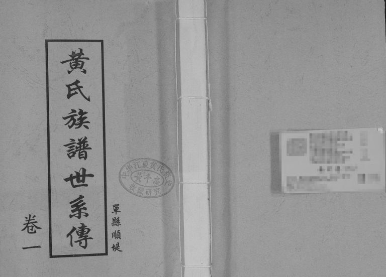 单县顺堤黄氏族谱世系传2010年修 单县 砀山 曹县黄氏电子版家谱下载