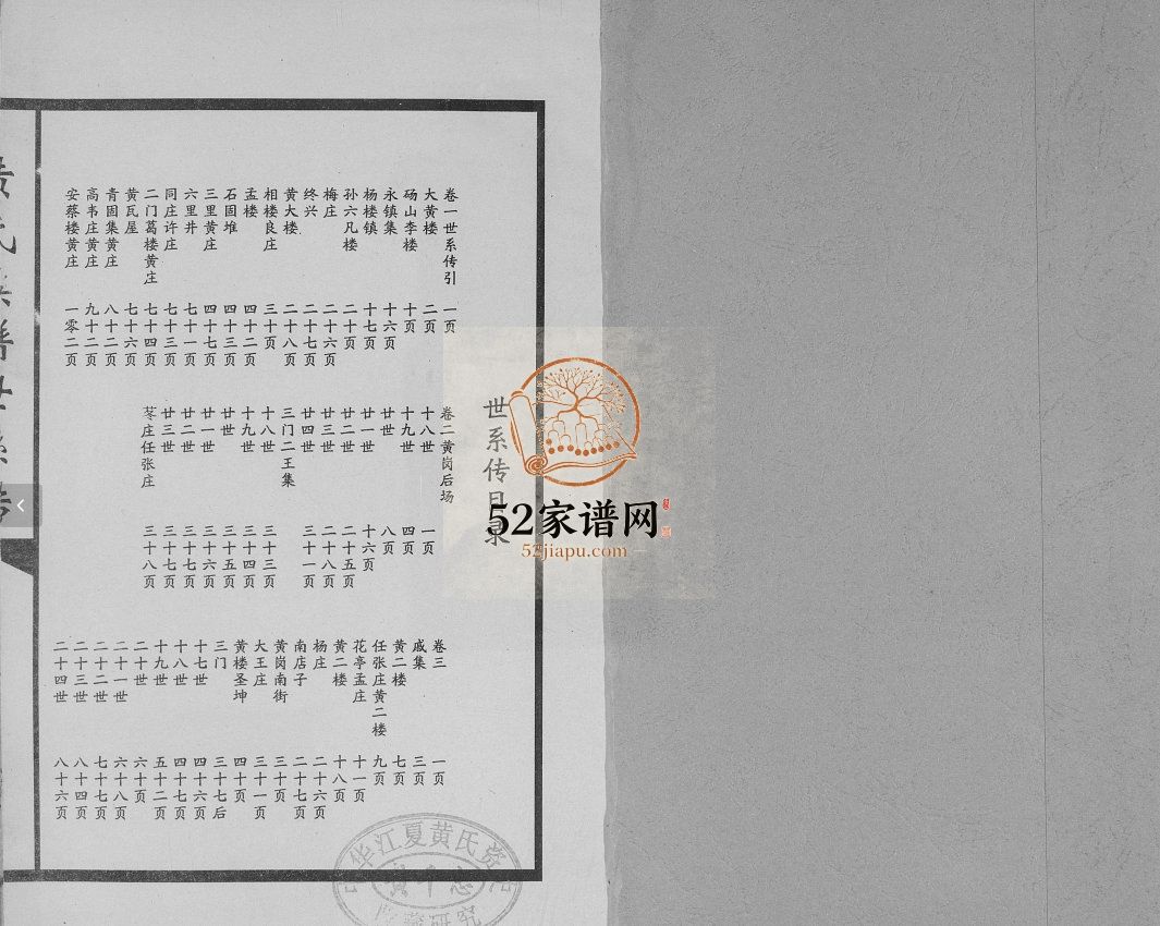 单县顺堤黄氏族谱世系传2010年修 单县 砀山 曹县黄氏电子版家谱下载