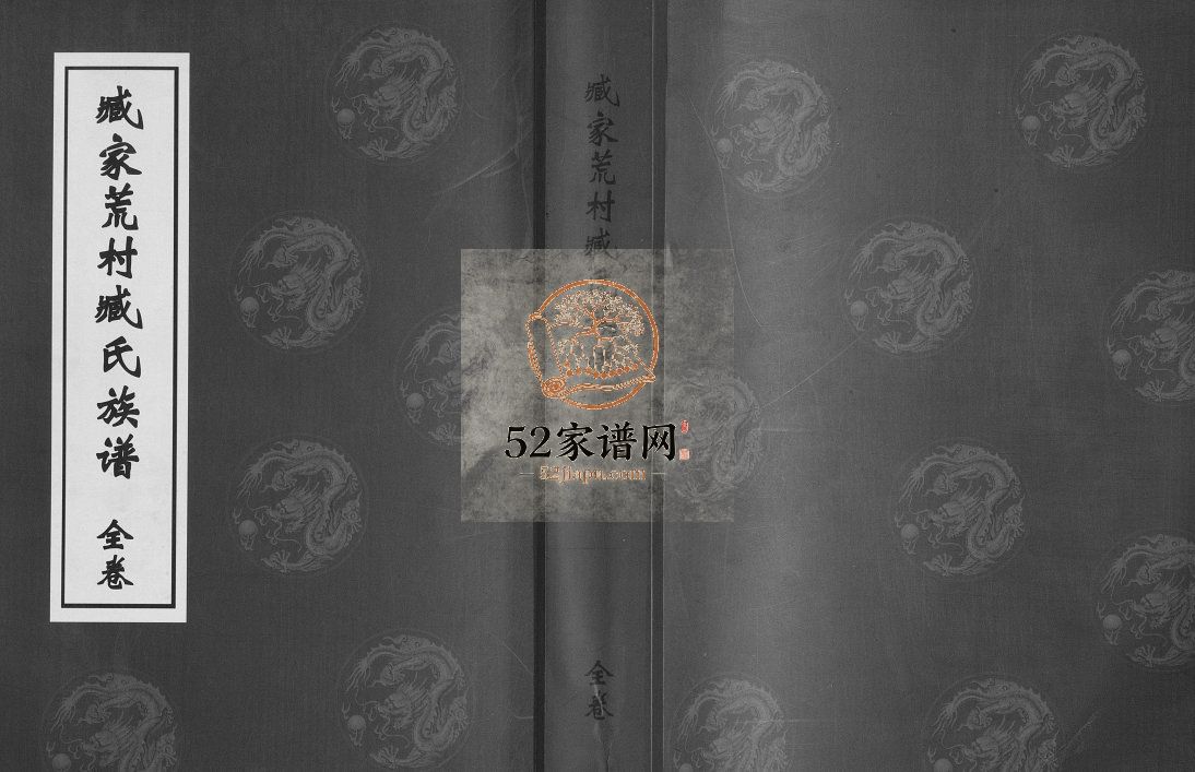 山东省日照市臧家荒村臧氏族谱[1卷]2012年修 山东日照臧氏电子版家谱下载