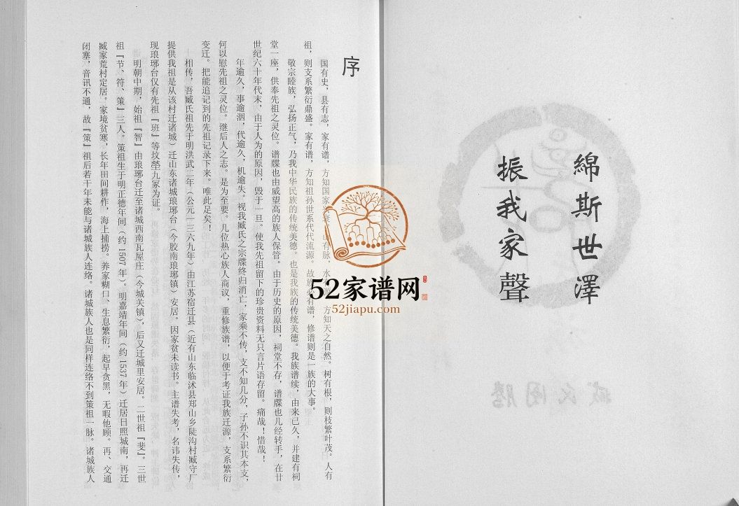 山东省日照市臧家荒村臧氏族谱[1卷]2012年修 山东日照臧氏电子版家谱下载