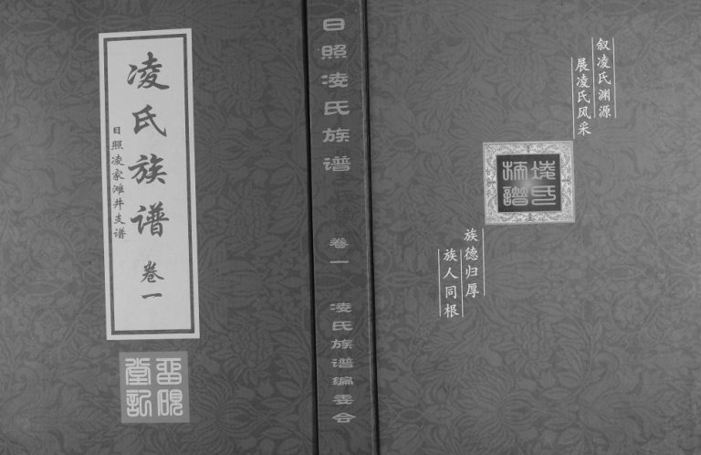 凌氏族谱[2卷]2017年修山东日照凌家滩井凌氏支谱留砚堂电子版家谱下载