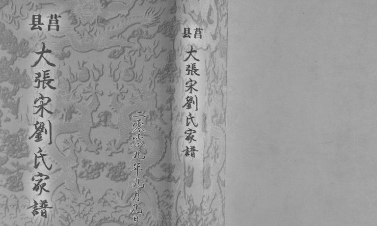 莒县大张宋刘氏家谱2009年山东日照莒县刘氏电子版家谱下载