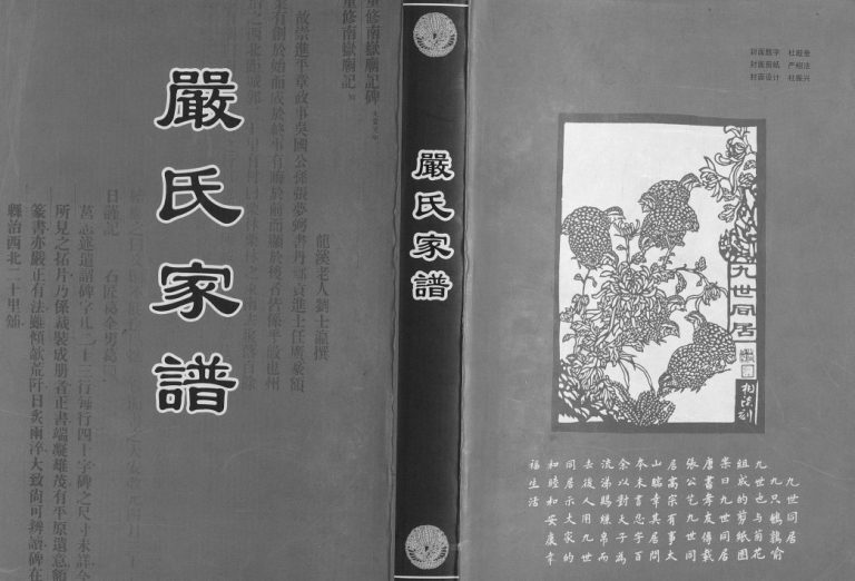 严氏家谱六卷末一卷2009年修 日照市严家廿十里铺电子版家谱下载