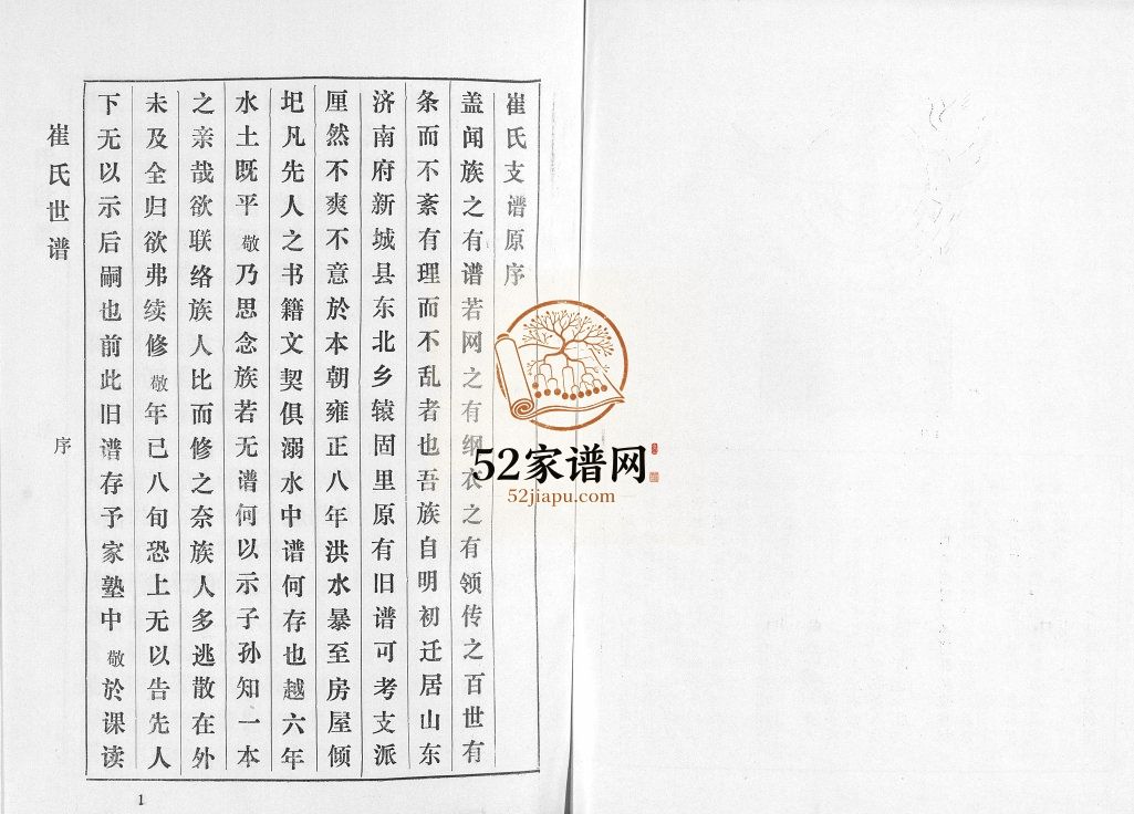崔氏世谱[12卷]1996年修 山东淄博桓台县崔氏电子版家谱下载