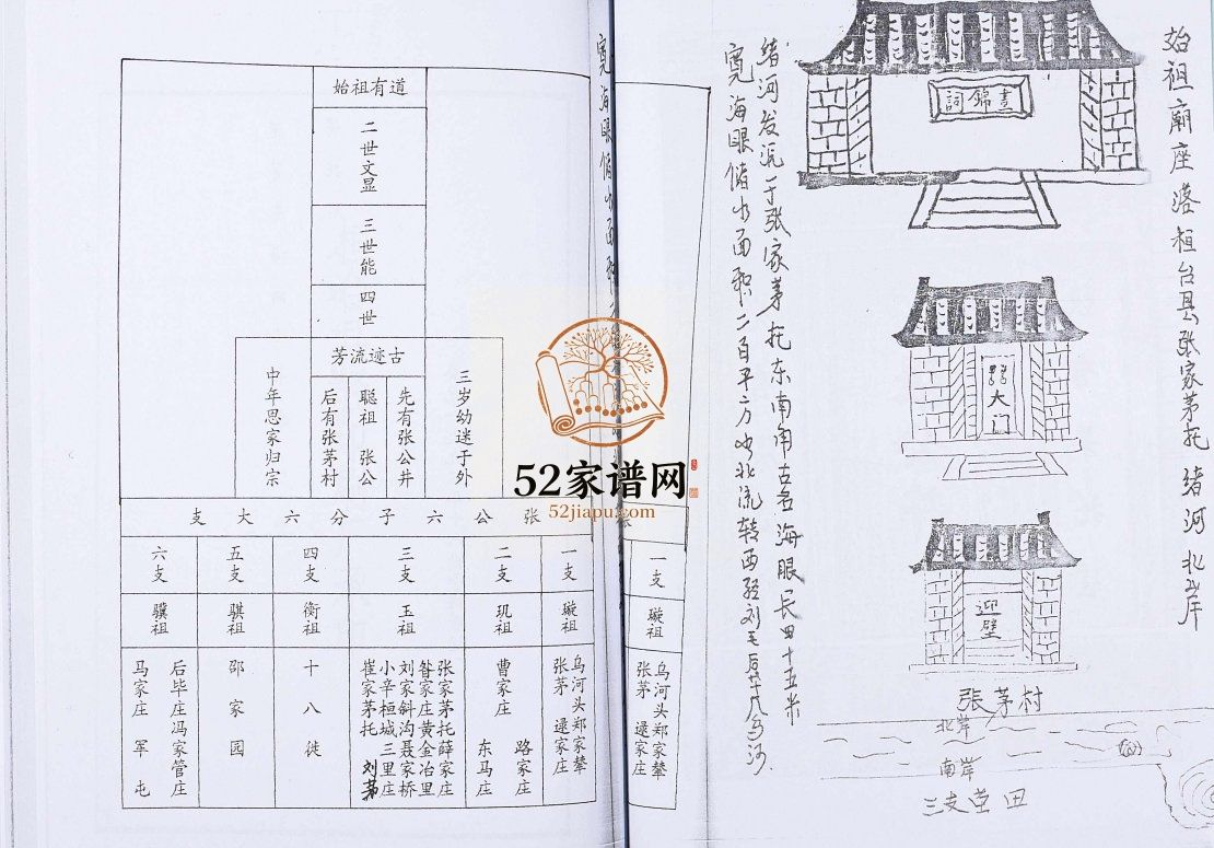 山东省桓台县张茅村张氏支谱[不分卷]1992续修 山东淄博桓台张氏电子版家谱下载