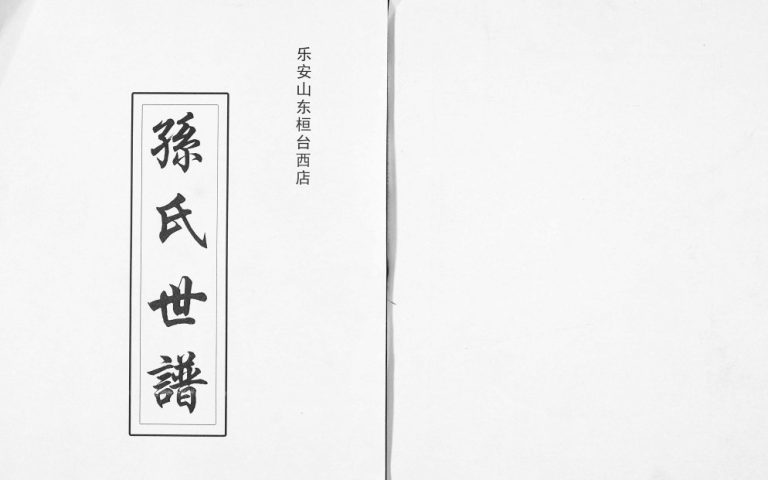 乐安山桓台西店孙氏世谱2016年修 山东淄博桓台孙氏电子版家谱下载