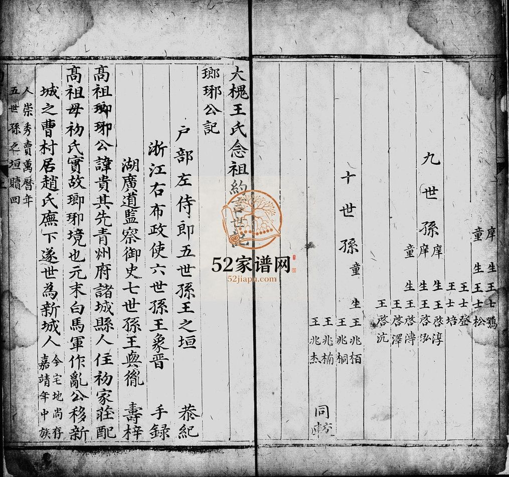 大槐王氏念祖约言世记[2卷]1628山东淄博桓台电子版家谱下载