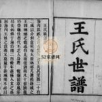 王氏世谱[35卷]1915年修 山东淄博桓台王氏电子版家谱下载