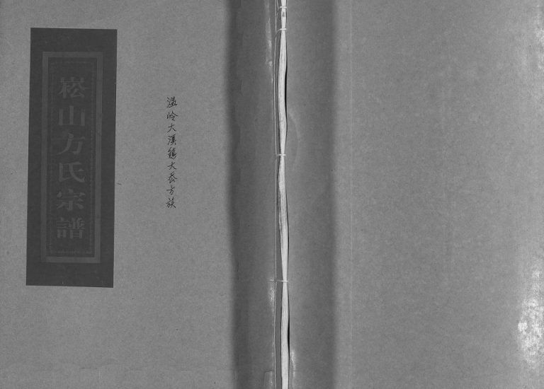 乐清崧山方氏宗谱[不分卷]2004年重修 温岭大溪大岙方族电子版家谱下载