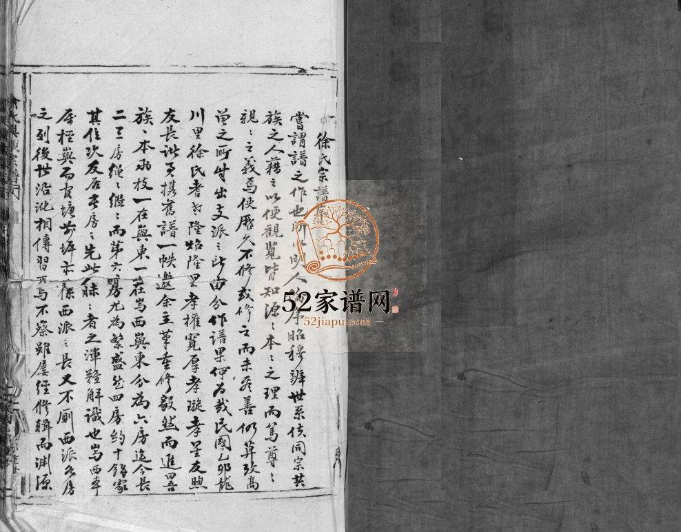 龙川㠘东徐氏谱[不分卷]1917年重修 浙江乐清徐氏屿东宗谱电子版家谱下载
