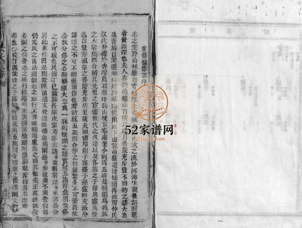 桥头吴氏宗谱[不分卷]1917年修 浙江温州市乐清吴氏电子版家谱下载