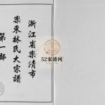 浙江省乐清市乐东林氏大宗谱[3篇]2008年重修 浙江乐清林氏PDF电子版家谱下载