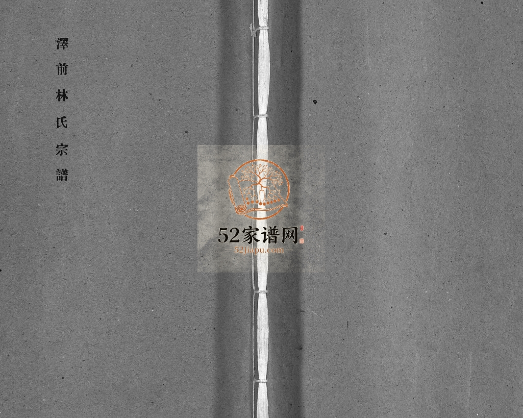 泽前林氏宗谱[不分卷]1992年修 浙江省温州乐清市林氏电子版家谱下载