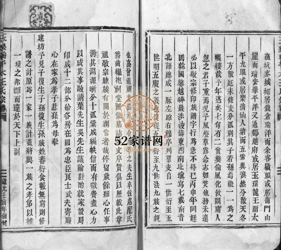 玉乐瑞平太王氏宗谱[4卷]1842年创修 浙江瑞安 玉环 平阳 乐清王氏电子版家谱下载