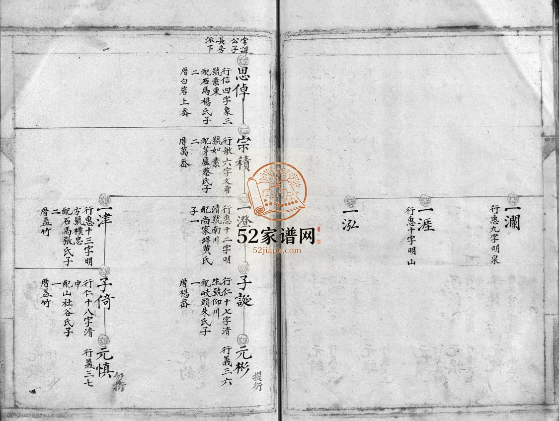 白岩梁氏宗谱[不分卷]清光绪15[1889]修 浙江温州市乐清梁氏电子版家谱下载