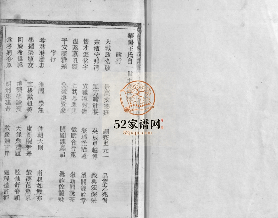 华阳王氏宗谱[5卷]1919重修 浙江乐清王氏电子版家谱下载