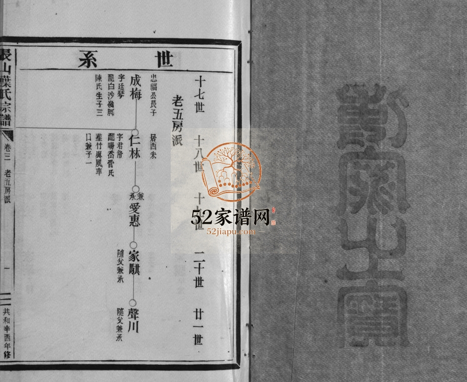叶氏大宗谱1981年新修 浙江乐清 永嘉长山叶氏电子版家谱下载