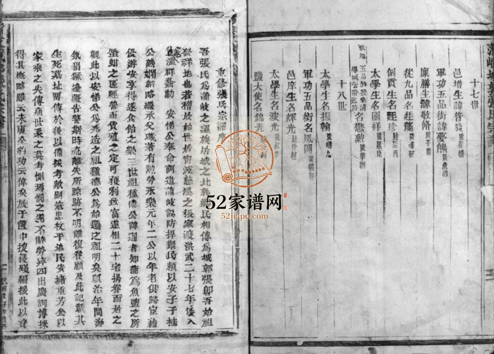 蒲岐城郭张氏宗谱[2卷]民1948年修 浙江乐清市张氏电子版家谱下载