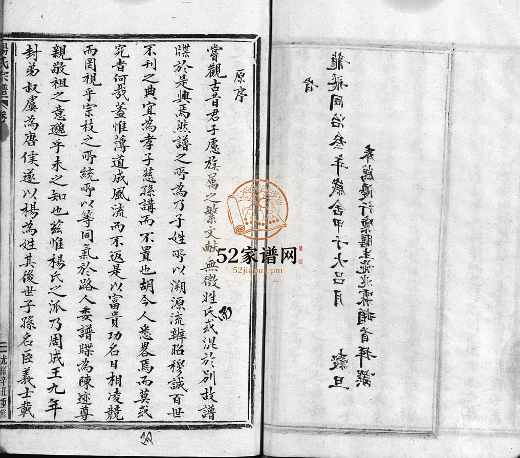 跳头杨氏宗谱[不分卷]1901年抄本 浙江乐清市杨氏电子版家谱下载