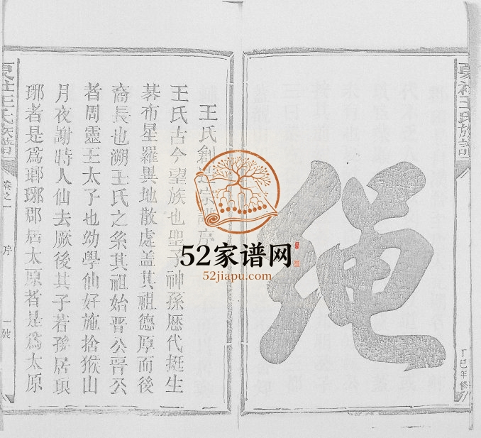复社王氏族谱1917年修 江西上饶市广丰三槐堂王氏电子版家谱下载