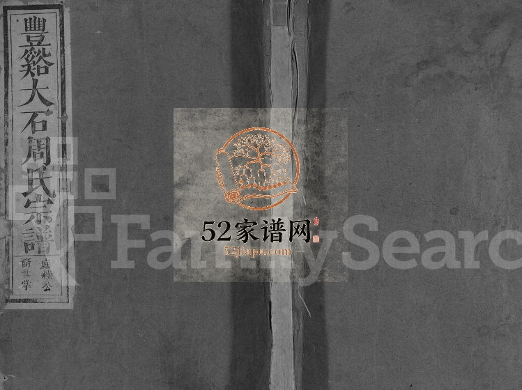 丰溪大石周氏宗谱[不分卷]1923年四修 江西广丰周在堂周氏电子版家谱下载