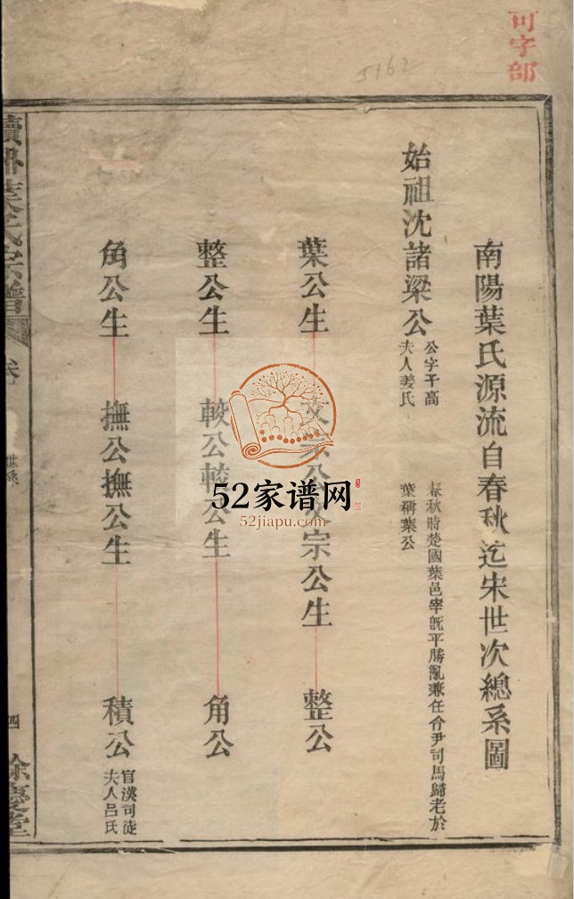 丰溪读洲叶氏宗谱四卷1906年修 江西广丰余庆堂叶氏pdf电子版家谱下载