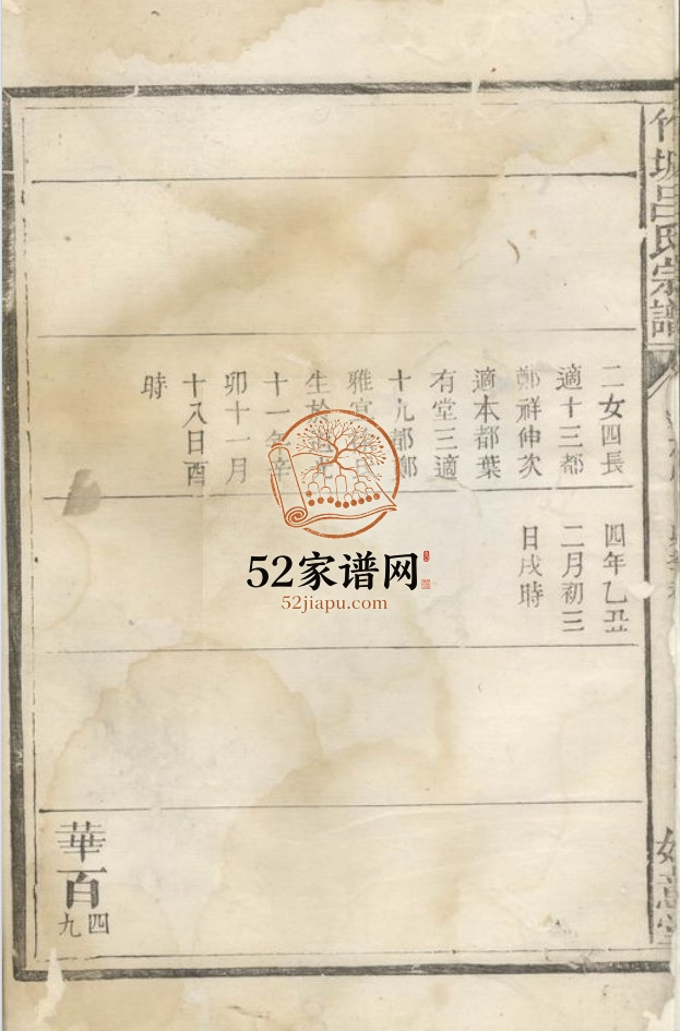 竹坡吕氏宗谱 江西广丰义友堂吕氏电子版家谱下载