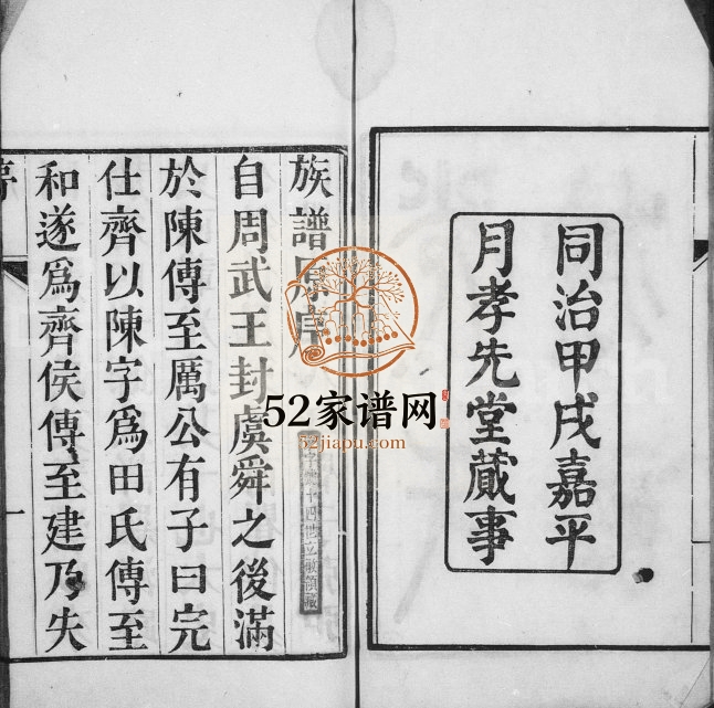 桐城光氏族谱[8卷首2卷]1874年修 安徽桐城孝先堂光氏电子版家谱下载