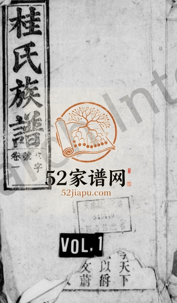 桐西桂氏族谱[6卷,首末各1卷]1874年四修 安徽桐城传盛堂桂氏电子版家谱下载