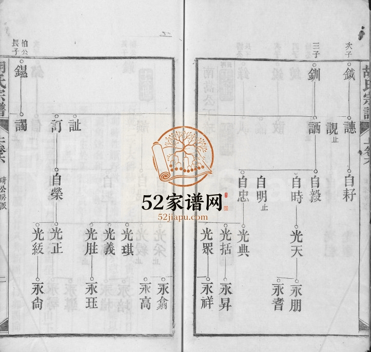 皖桐胡氏宗谱[上22卷,下4卷]1879年四修 安徽桐城詹余庆堂胡氏电子版家谱下载