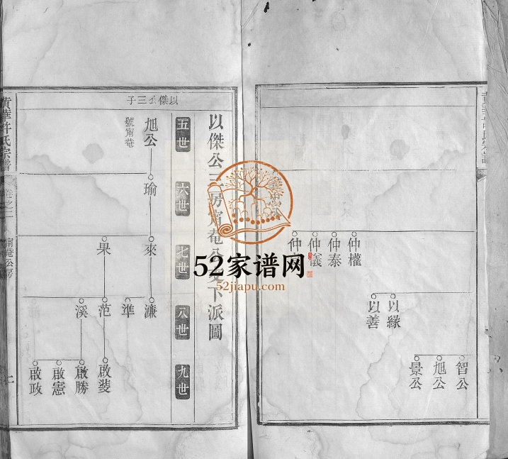黄华许氏宗谱1873年修 安徽桐城许氏电子版家谱下载