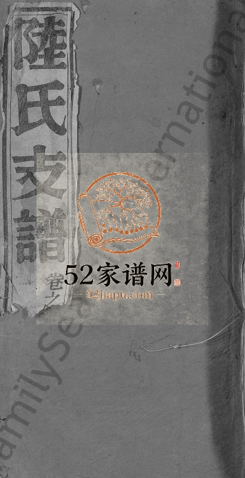 陆氏支谱[12卷,首末各1卷]1940年修 安徽桐城敦本堂陆氏电子版家谱下载
