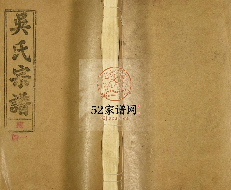 吴氏宗谱1991年九修 安徽宿松至德堂吴氏电子版家谱下载