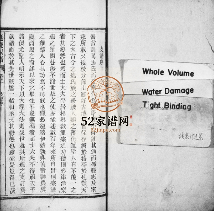 延陵吴氏宗谱[10卷]1911年修 安徽桐城吴氏电子版家谱下载