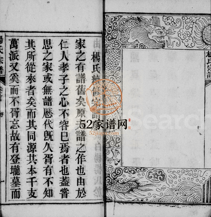 杨氏宗谱[30卷首1卷]1920年修 安徽桐城杨氏电子版家谱下载