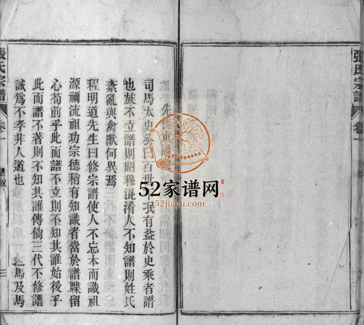 张氏宗谱[残卷]1911年修 安徽桐城-怀宁张氏电子版家谱下载
