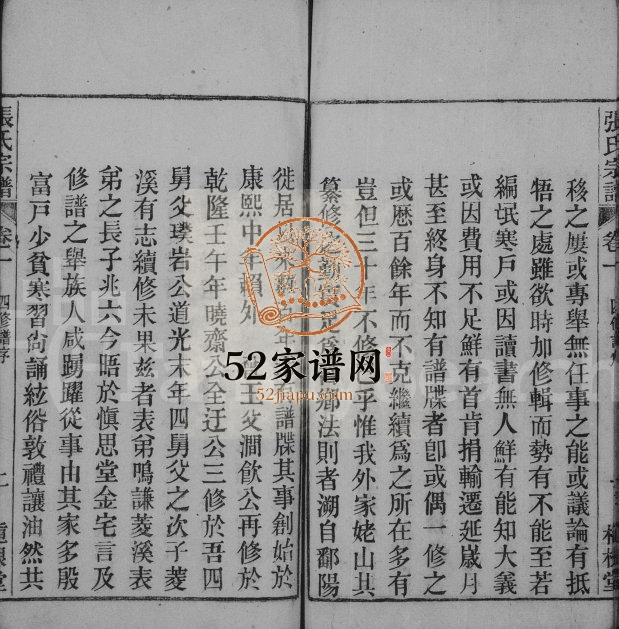 张氏宗谱[26卷]1915年四修 安徽桐城植根堂张氏电子版家谱下载