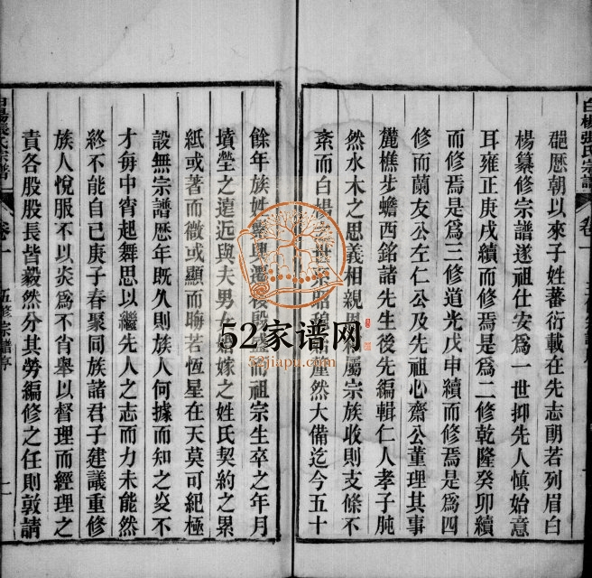 皖桐张氏宗谱[24卷]1906年修 安徽桐城树德堂白杨张氏电子版家谱下载