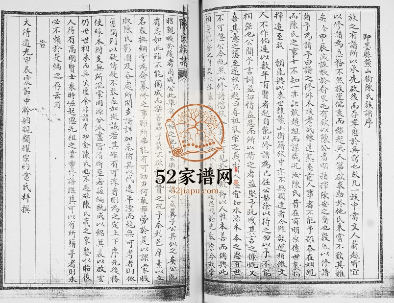 陈氏族谱.鳌山卫.山里.俞家屯.蟠龙庄1920年修 陈氏电子版家谱下载