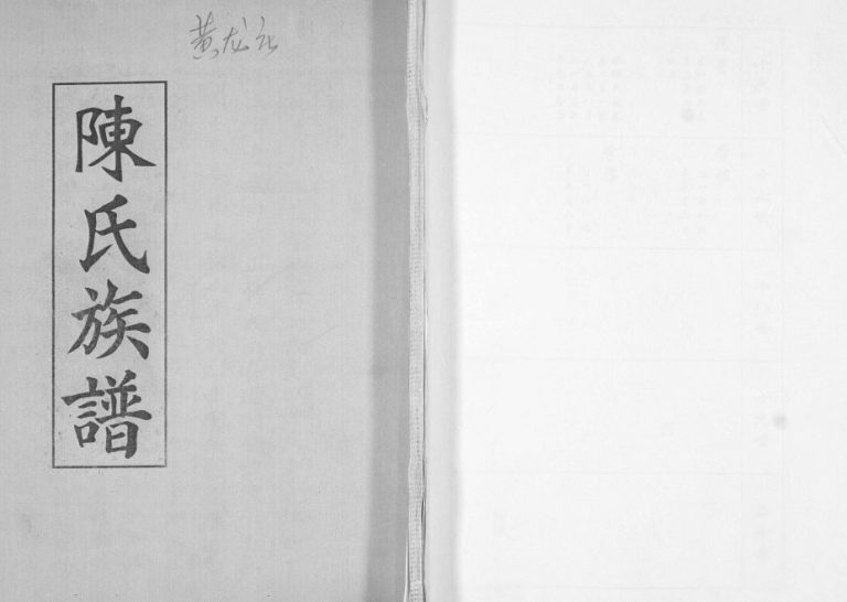 黄龙庄陈氏族谱2006年修 山东即墨陈氏电子版家谱下载